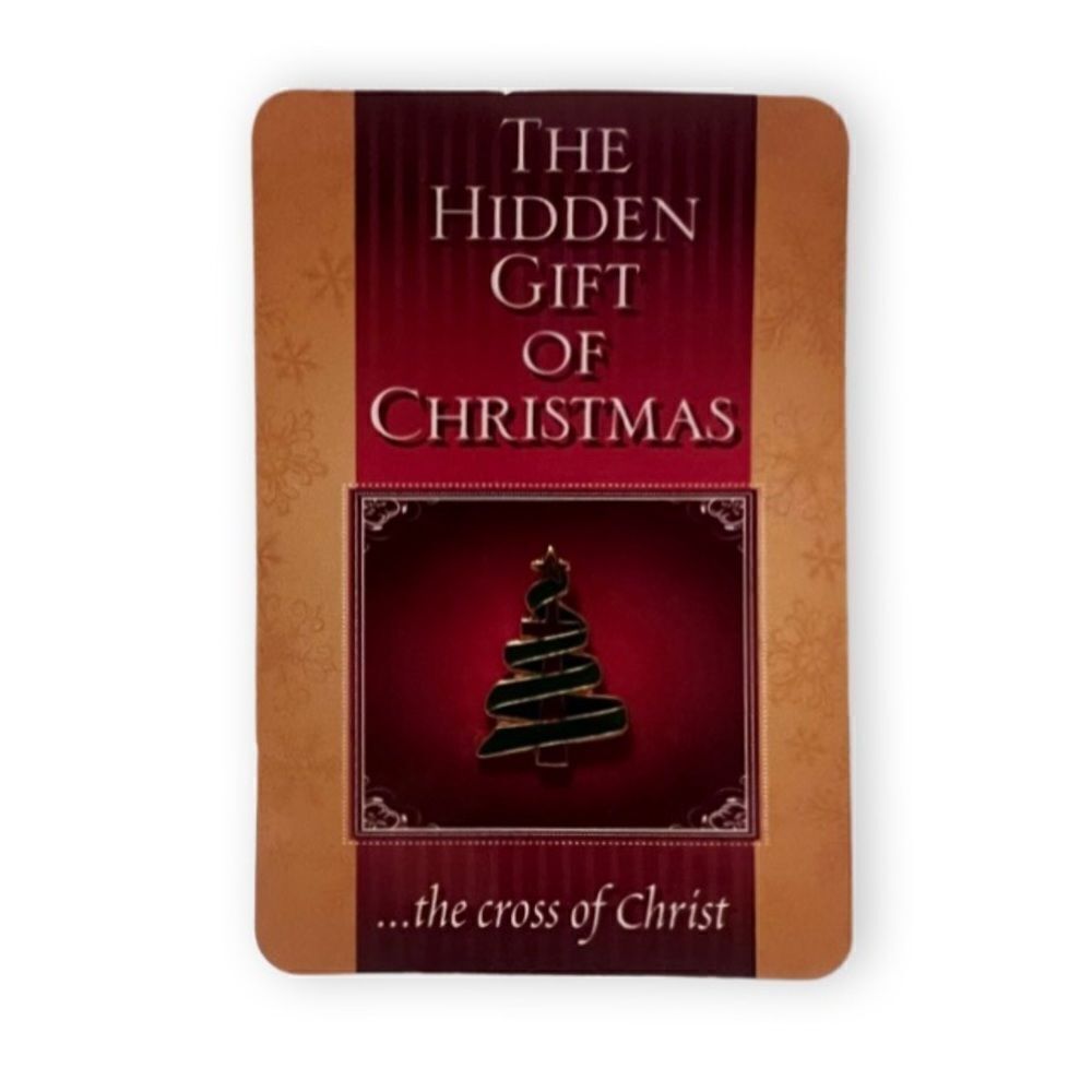 Christmas Tree Pin With Prayer Card - Picture 2 of 3